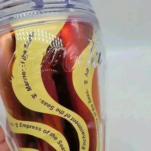 Beautiful Royal Caribbean Cruise Ship Coca Cola 2017 Travel Mug Tumbler w/ LID - Picture 5 of 12